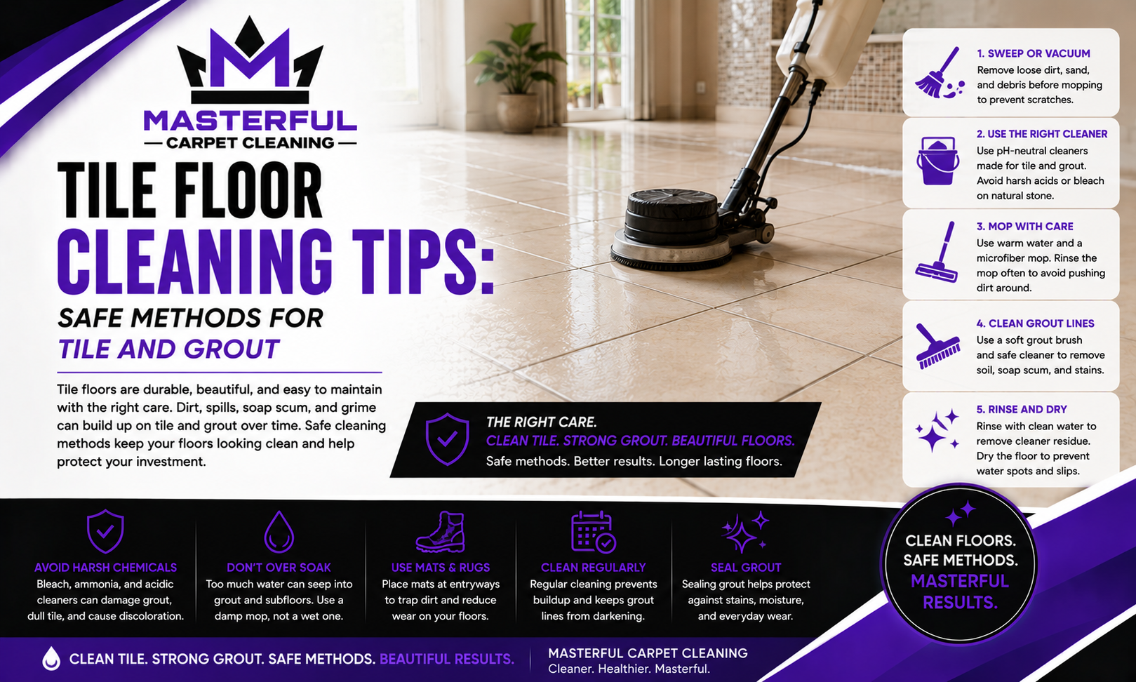 Tile Floor Cleaning Tips Safe Methods for Tile and Grout