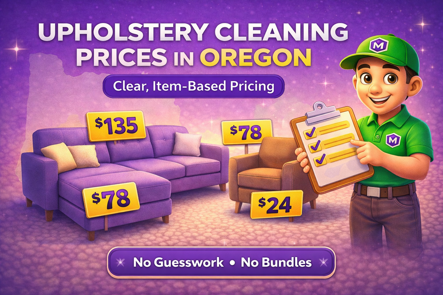 Upholstery Cleaning Prices in Oregon