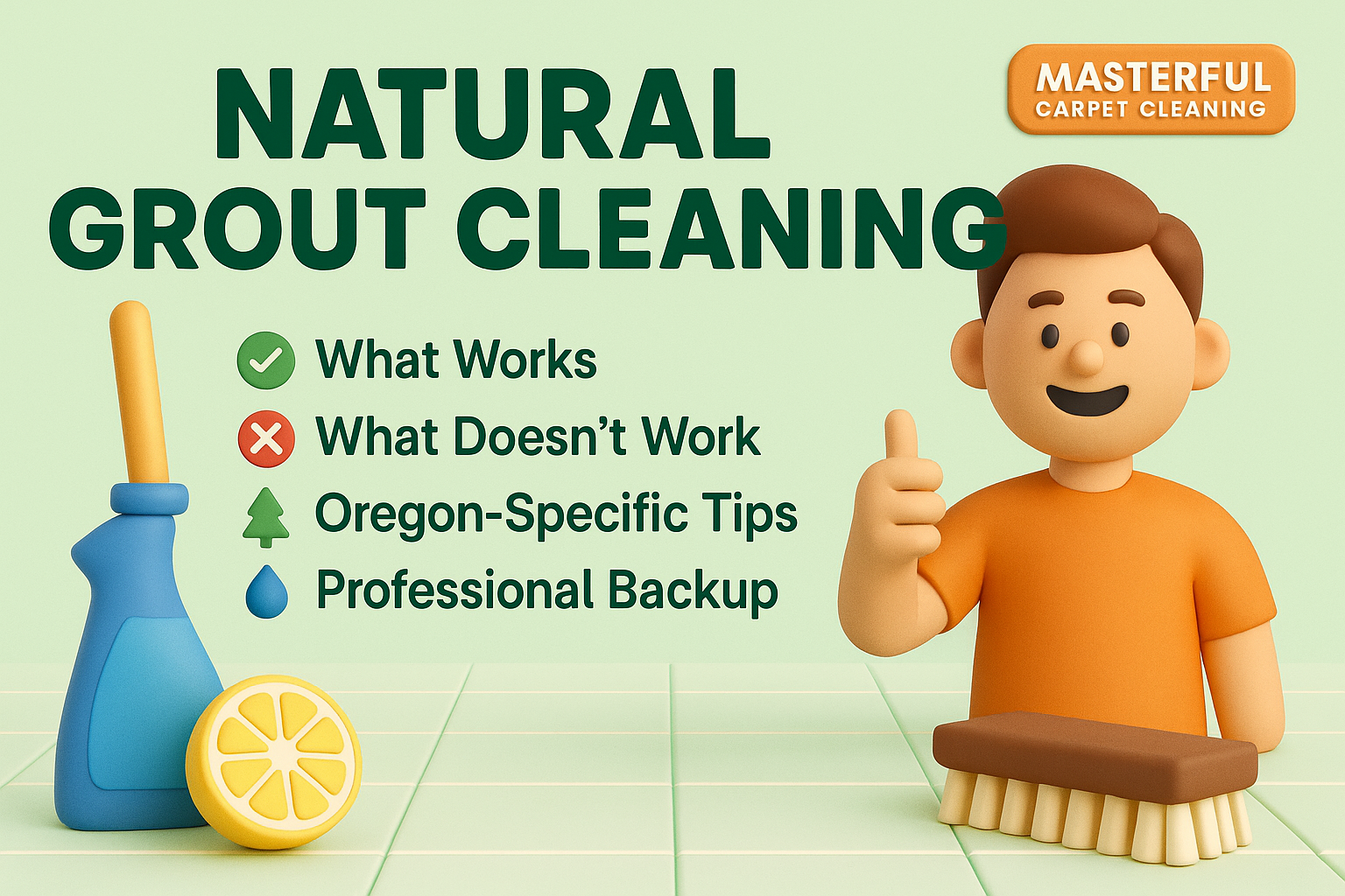 Natural Cleaning Solutions for Grout: What Works and What Doesn’t (Oregon Guide)