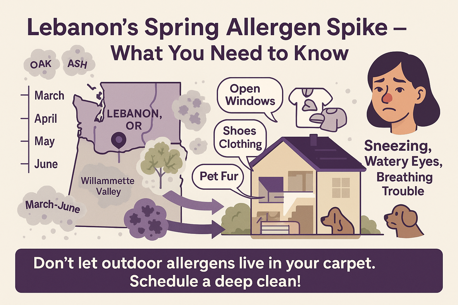 How to Combat Lebanon’s Allergy Season with Deep Carpet Cleaning