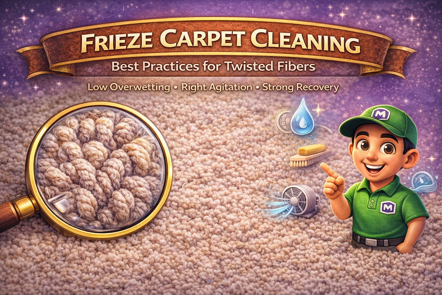 Frieze Carpet Cleaning - Best Practices for Twisted Fibers