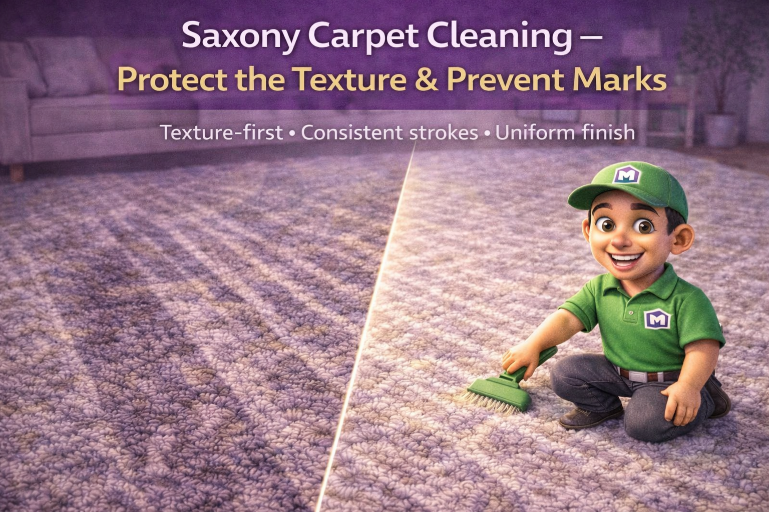 Saxony Carpet Cleaning - Protect the Texture & Prevent Marks