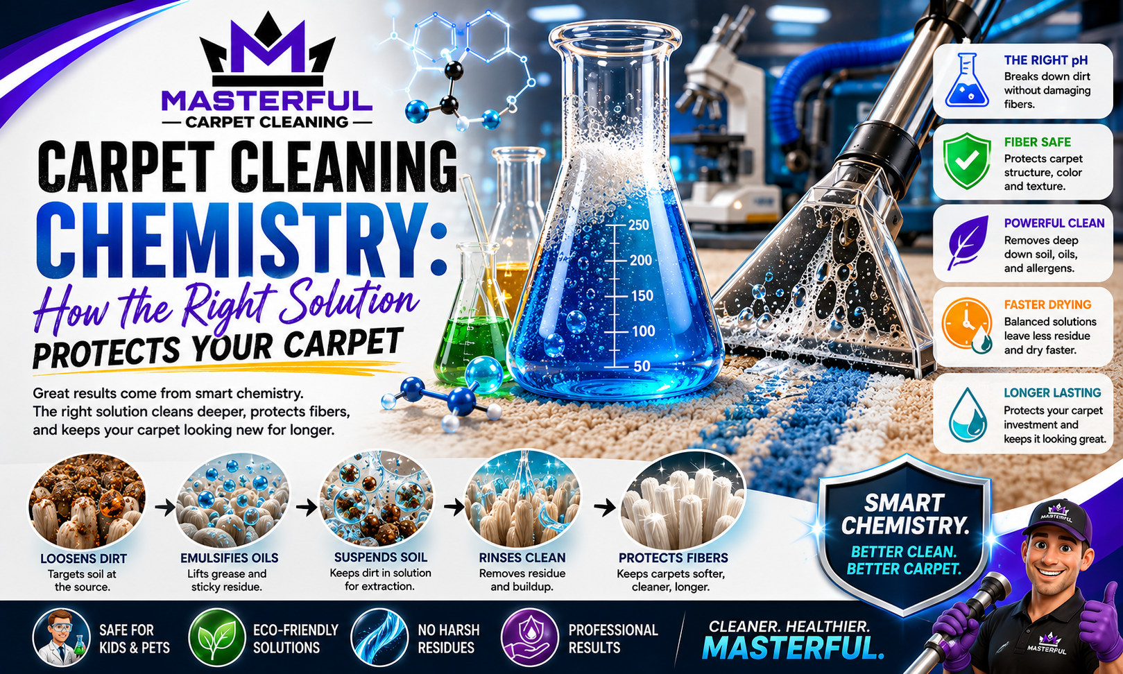 Carpet Cleaning Chemistry How the Right Solution Protects Your Carpet
