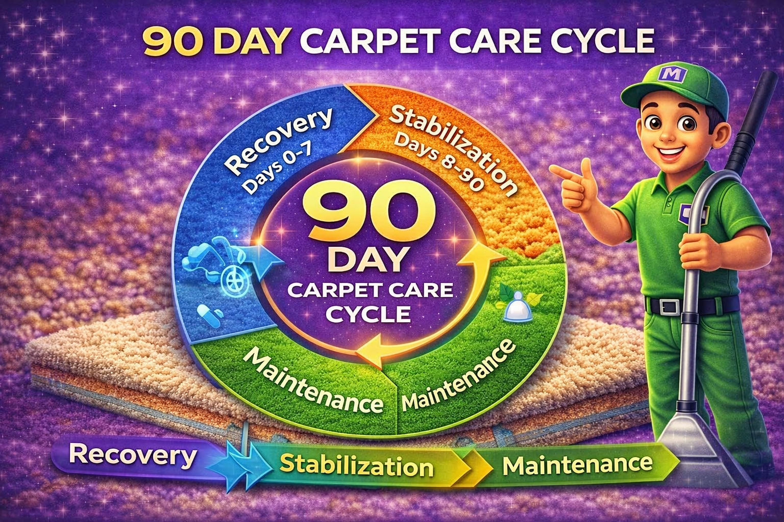 The 90 Day Carpet Care Cycle Explained