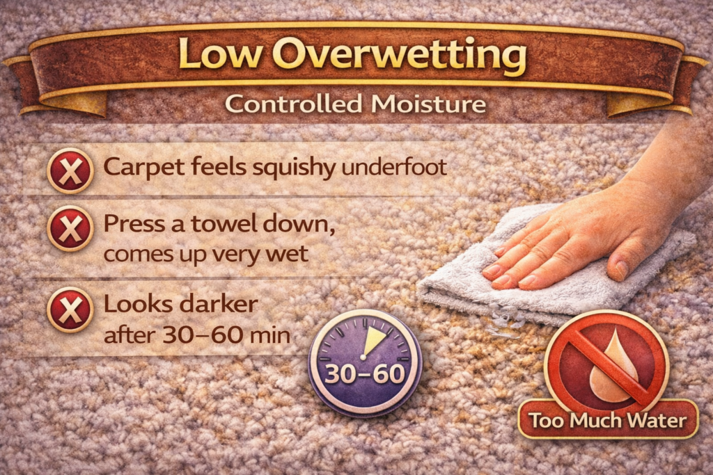 Best practices low overwetting + right agitation