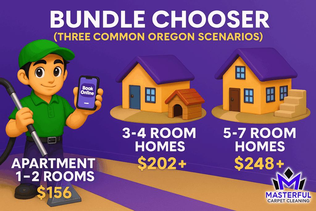 Bundle chooser (three common Oregon scenarios)