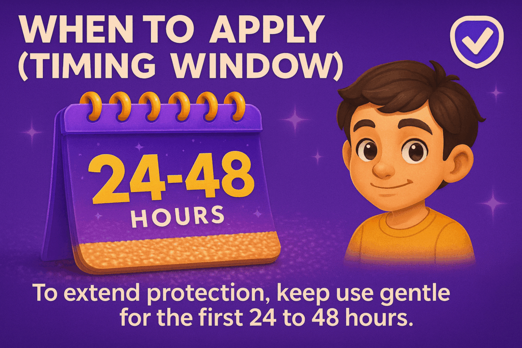 First 24-48 hours (aftercare)