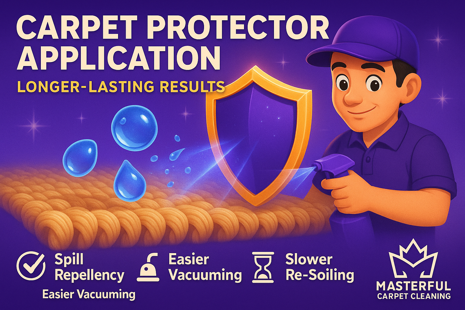Carpet Protector Application - Longer Lasting Results