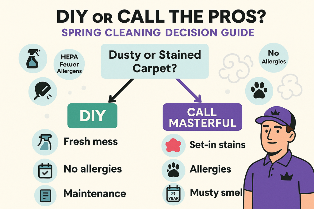 DIY or Professional? When Your Home Needs Masterful Carpet Cleaning’s Expertise