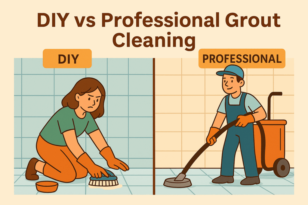 DIY vs Professional Grout Cleaning