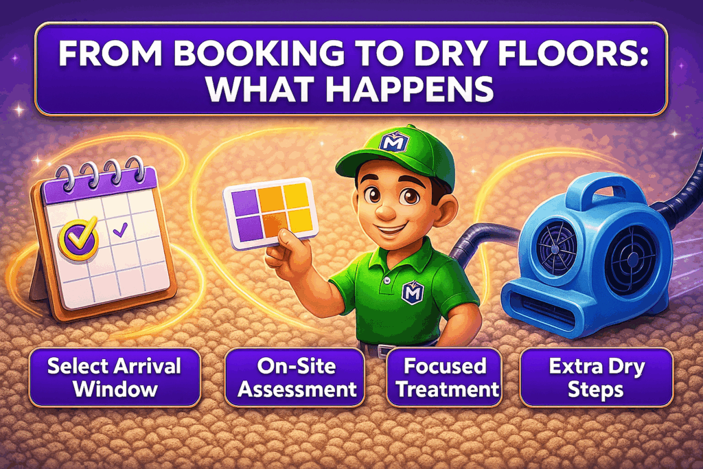 From Booking to Dry Floors: What Happens