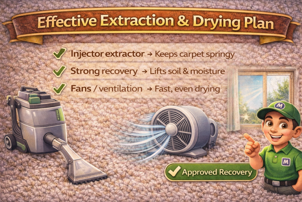 Dry time controls for frieze airflow + traffic rules