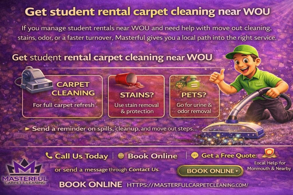 Get student rental carpet cleaning near WOU