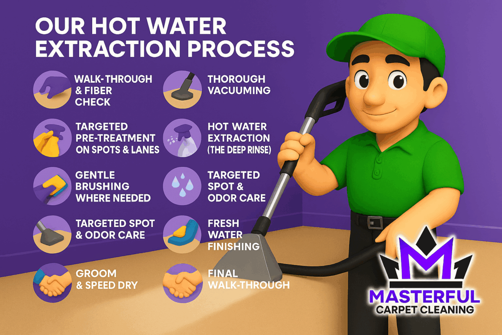 Our hot water extraction process (what we do and why it works)