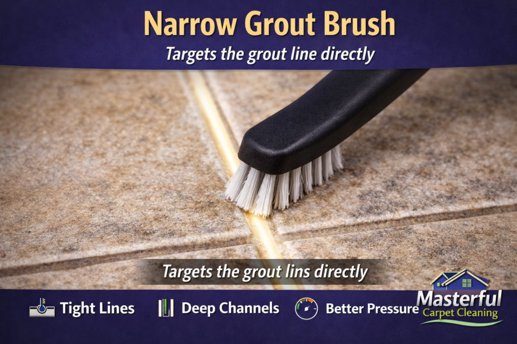 Narrow Grout Brushes Best for Tight Grout Lines