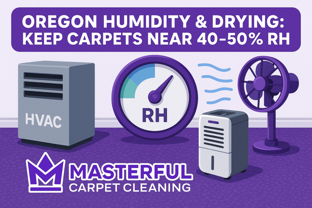 Oregon Humidity & Drying: Keep Carpets Near 40-50% RH