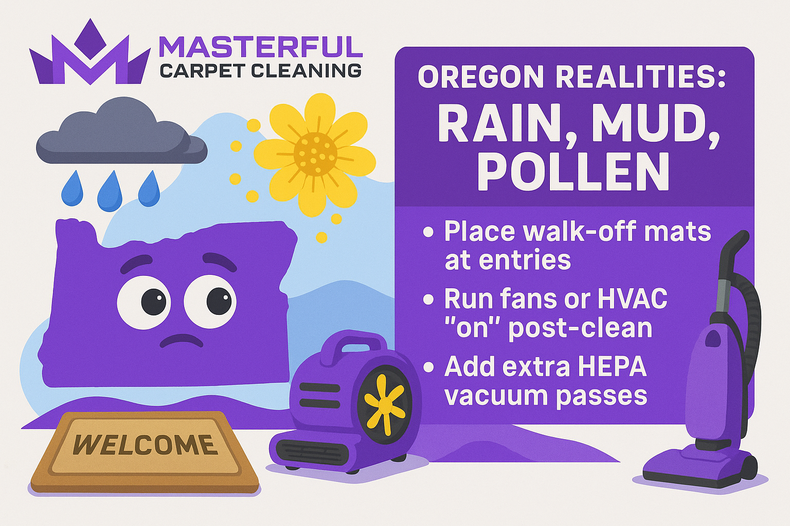 Oregon Realities: Rain, Mud, Pollen