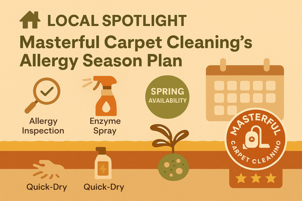 Local Spotlight - Masterful Carpet Cleaning’s Allergy Season Plan