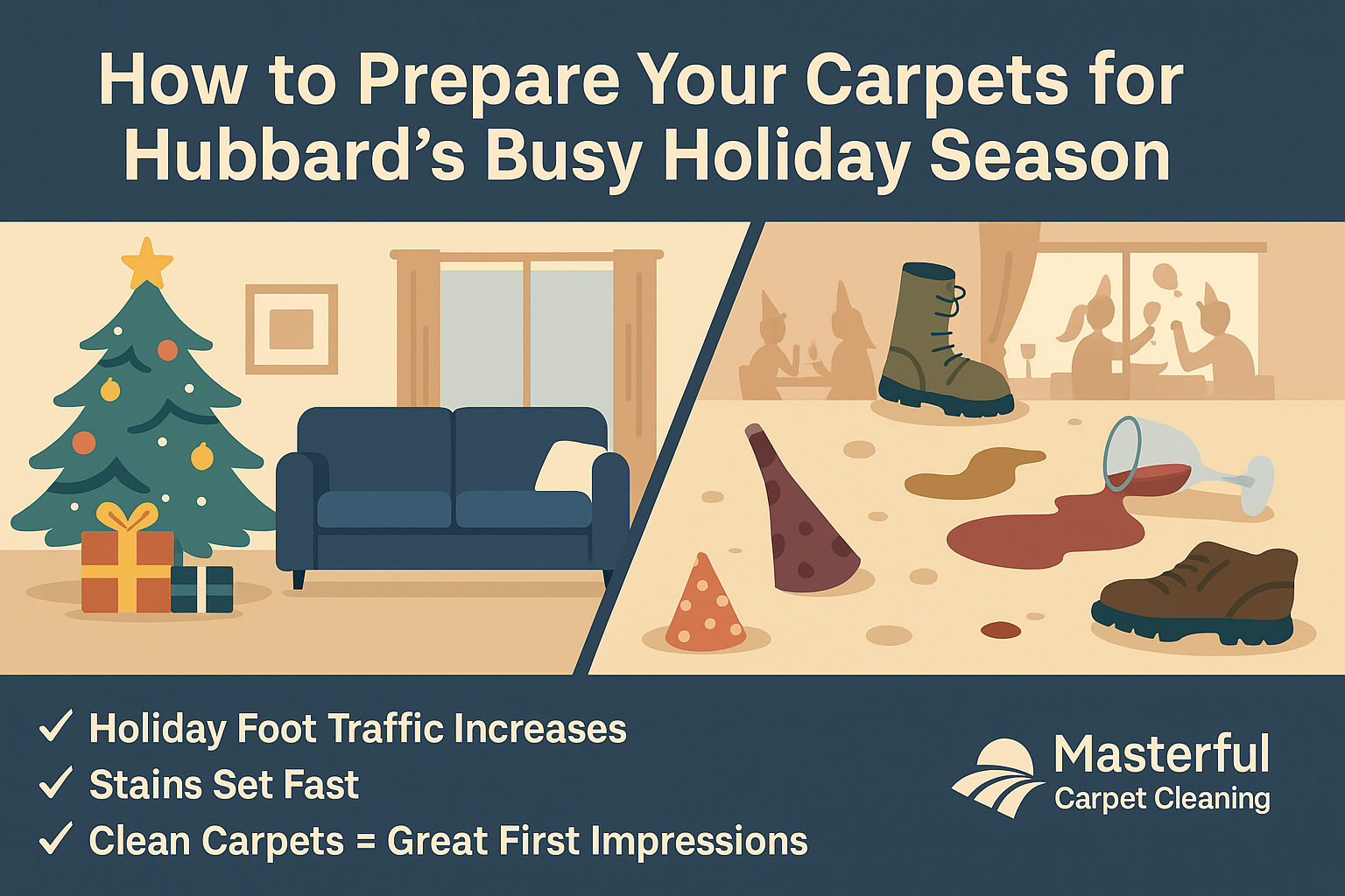 How to Prepare Your Carpets for Hubbard’s Busy Holiday Season