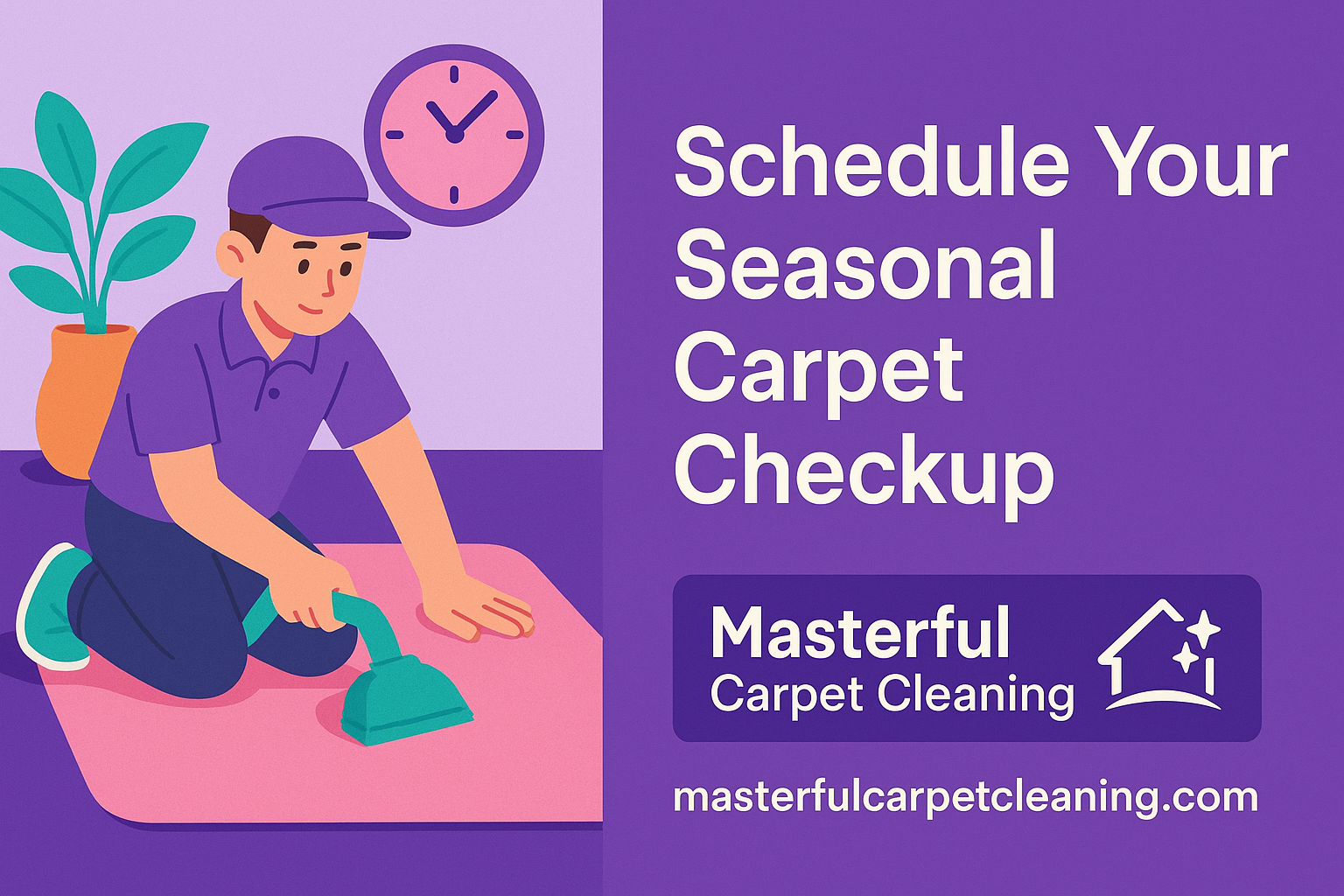 Schedule Your Seasonal Carpet Checkup with Masterful Carpet Cleaning