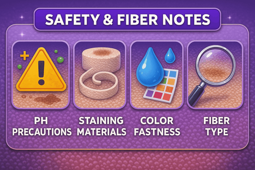 Safety & fiber notes (why we always test)