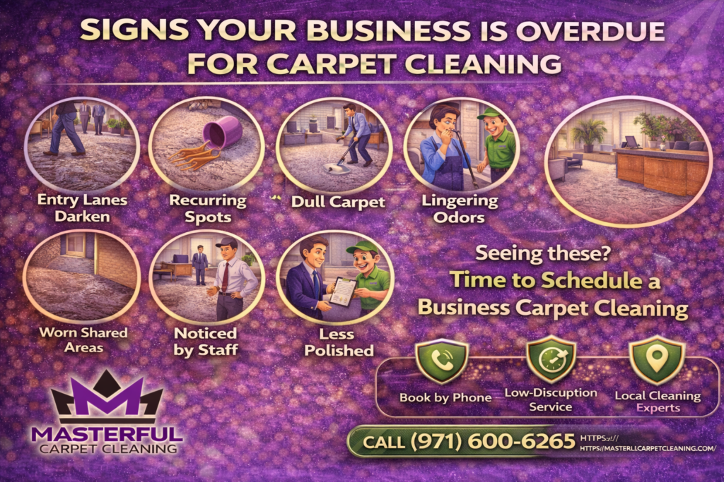 Signs your business is overdue for carpet cleaning