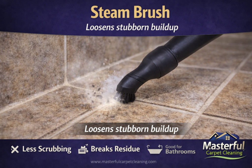 Steam Brush Attachments Best for Stubborn Grime With Less Force