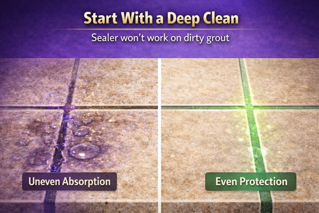 The 3 Main Types of Grout Sealer (Penetrating vs Topical vs Color)