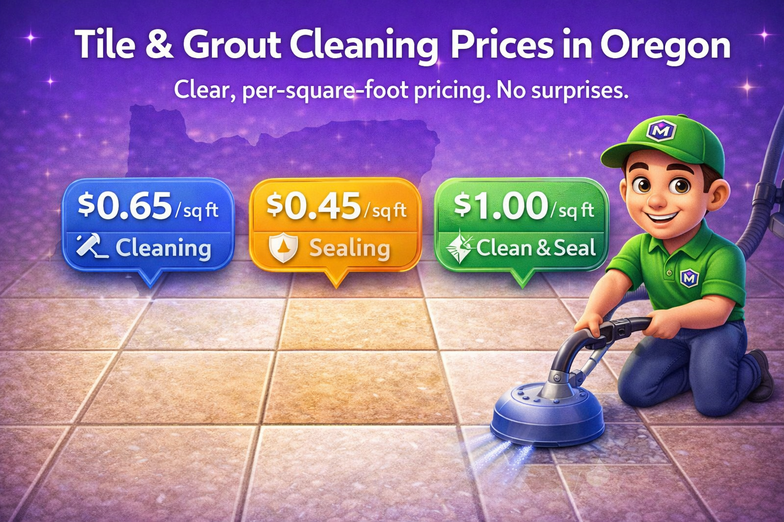 Tile & Grout Cleaning Prices in Oregon