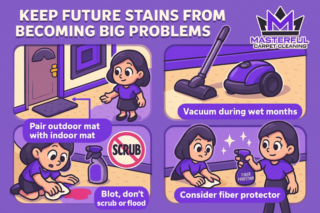 Keep future stains from becoming big problems