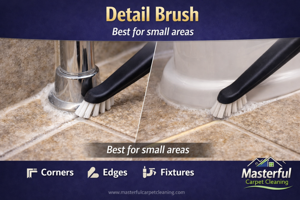 Toothbrushes and Detail Brushes Best for Small Areas