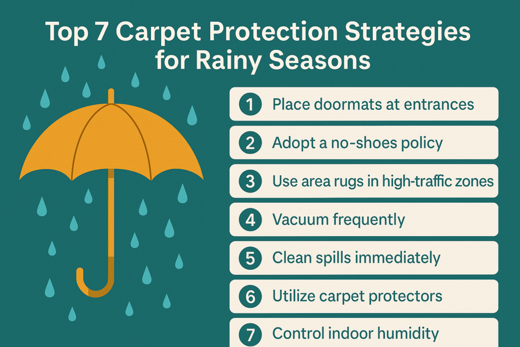Top 7 Carpet Protection Strategies for Rainy Seasons
