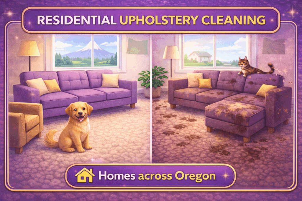 Upholstery Cleaning in Homes Across Oregon