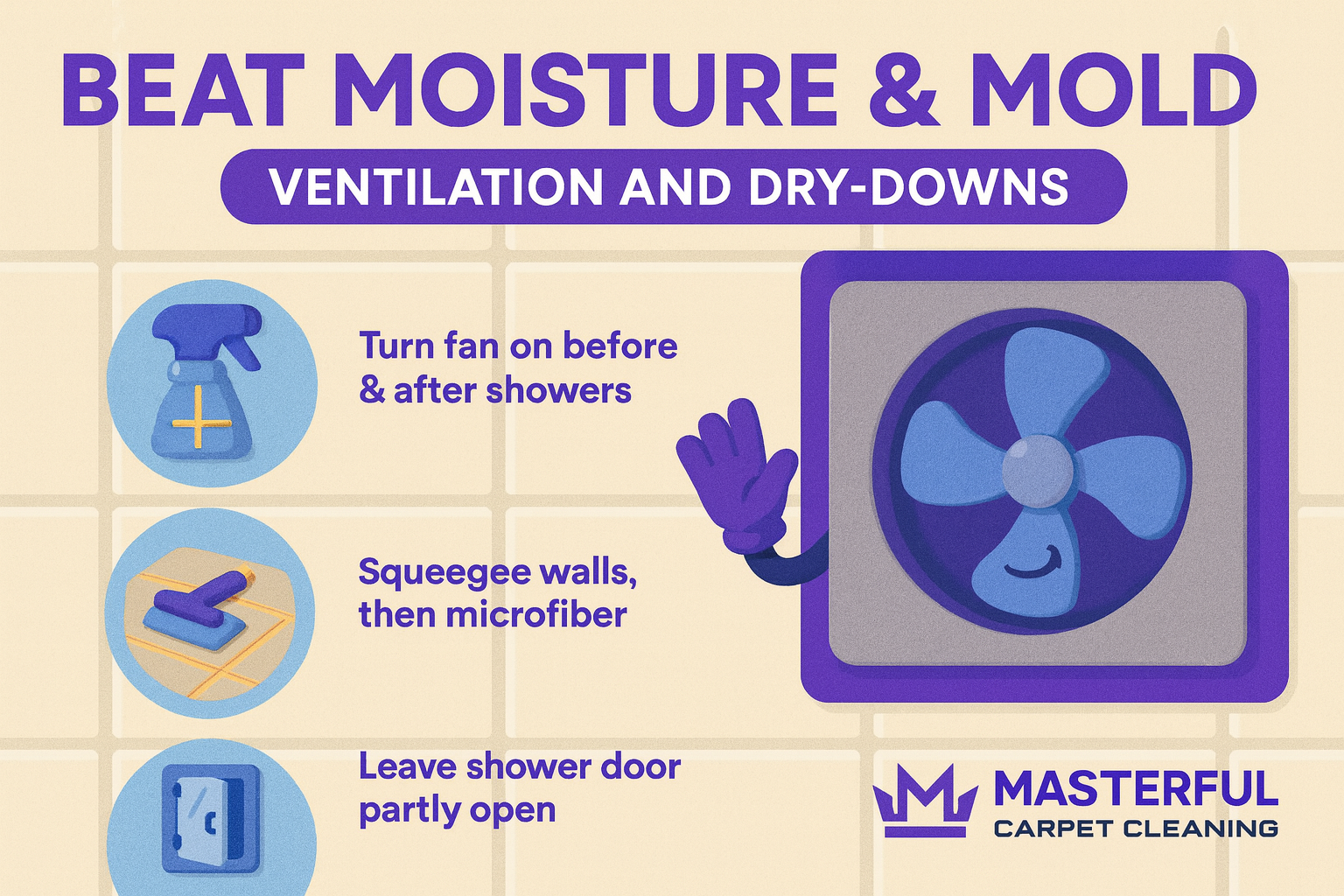 Beat Moisture & Mold: Ventilation and Dry-Downs