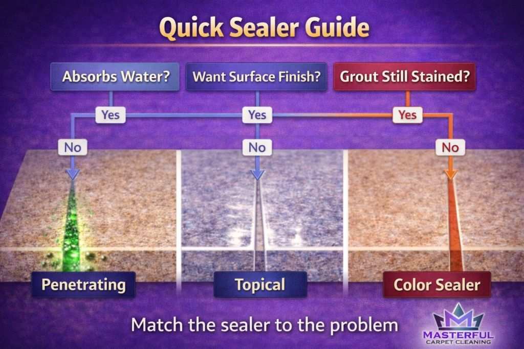 What Changes the Right Answer (Porosity, Tile Type, Grout Condition)