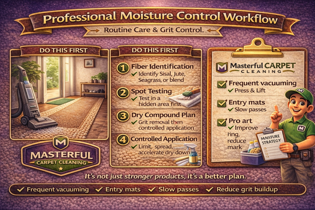 What a professional does differently for sisal, jute, and seagrass