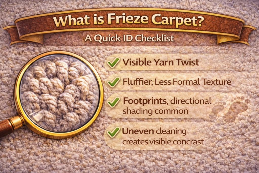 What is frieze carpet A quick ID checklist