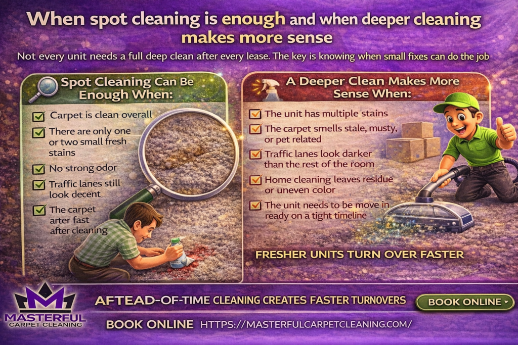 When spot cleaning is enough and when deeper cleaning makes more sense