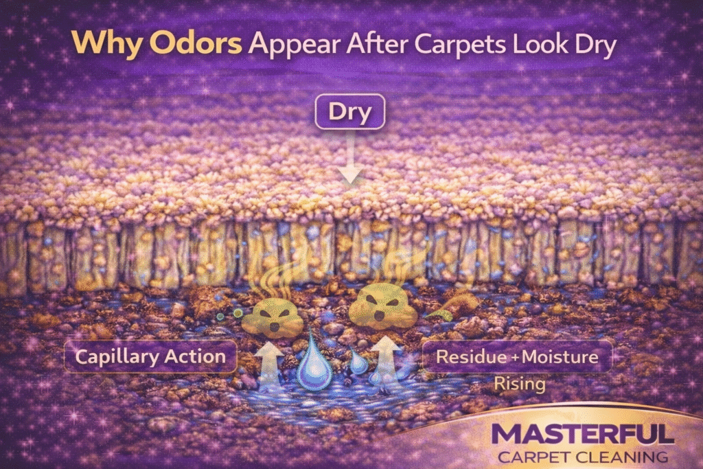 Why Carpet Odor Appears After Professional Cleaning