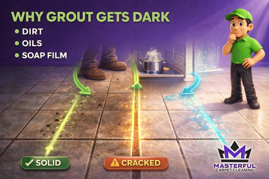 Why Grout Stains Get So Dark