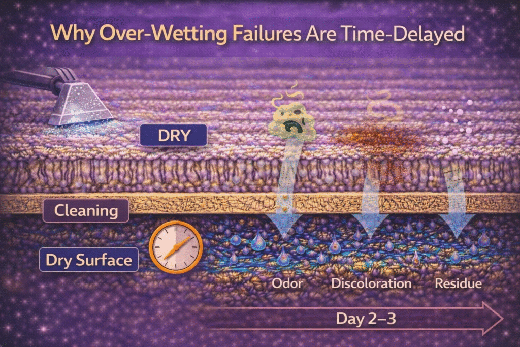 Why Mildew Odor Appears After Carpets Feel Dry