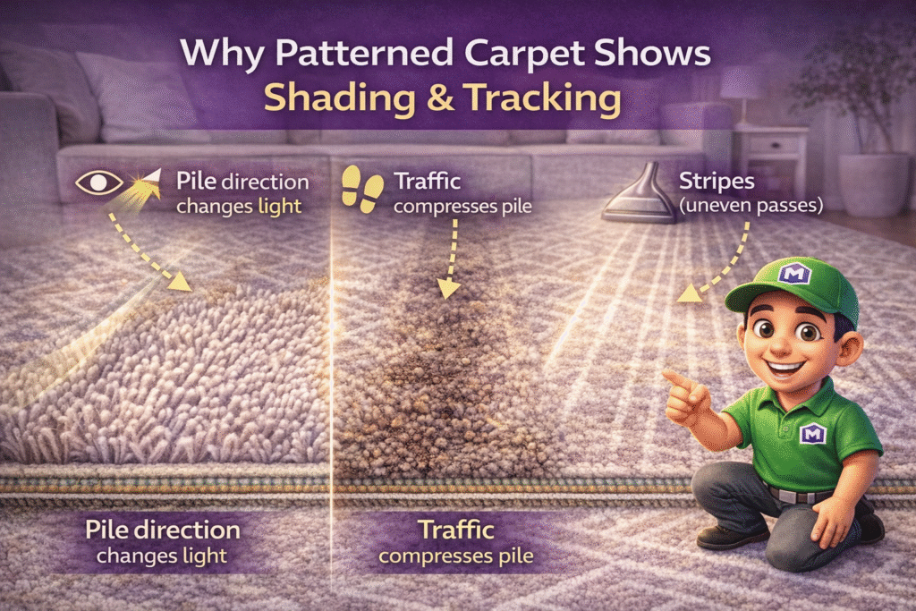 Why Patterned Carpet Shows Shading & Tracking