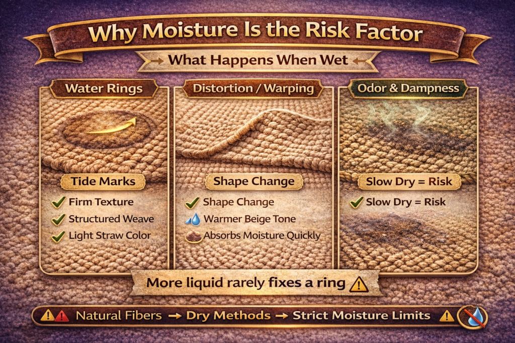 Why strict moisture limits for natural fibers