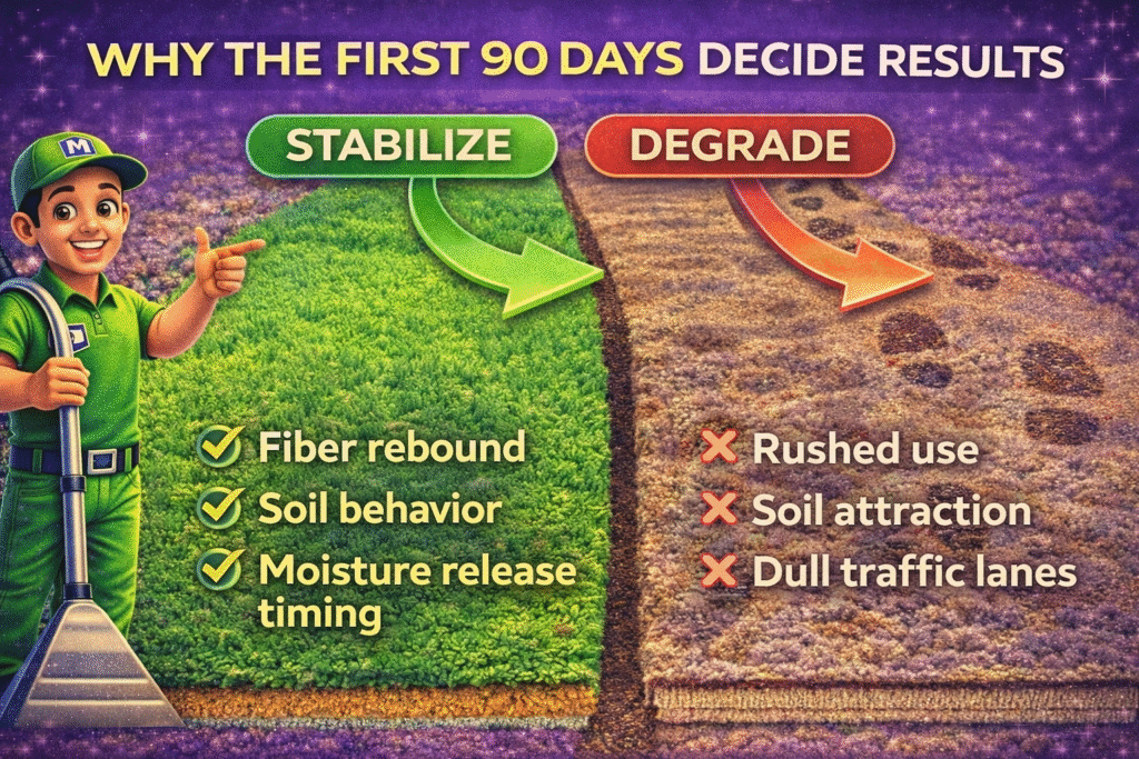 Why the First 90 Days After Professional Carpet Cleaning Matter