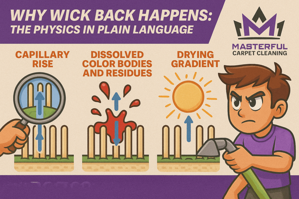 Why wick back happens: the physics in plain language